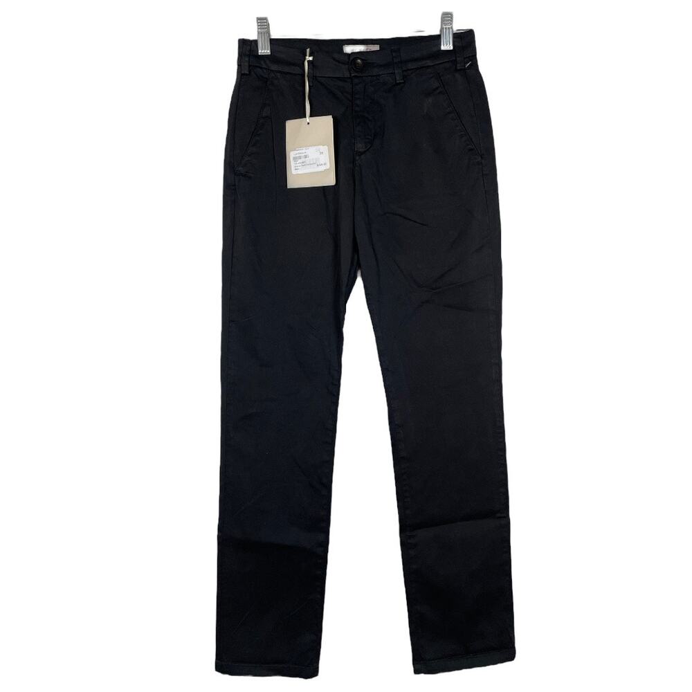 40weft Black Straight-Leg Trousers